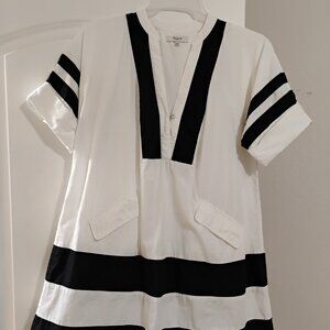 Madewell Black & White Tunic Dress – Size XXS